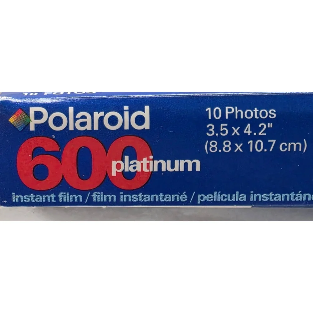 Polaroid 600 Platinum Instant Film, 10 Photos, New in Package, Exp. 7/2001